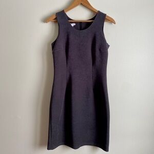 Vintage Actu-Elle Soft Suede Mini Sleeveless Dress Charcoal